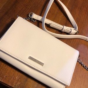 New York & Co white crossbody/clutch